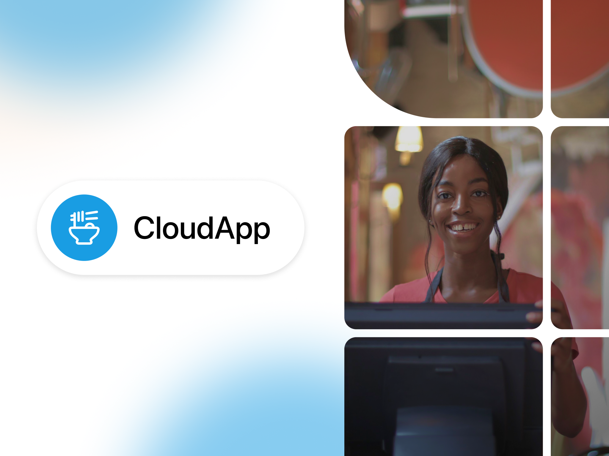 Cloud App restaurant point-of-sale dashboard with the plan comparison open