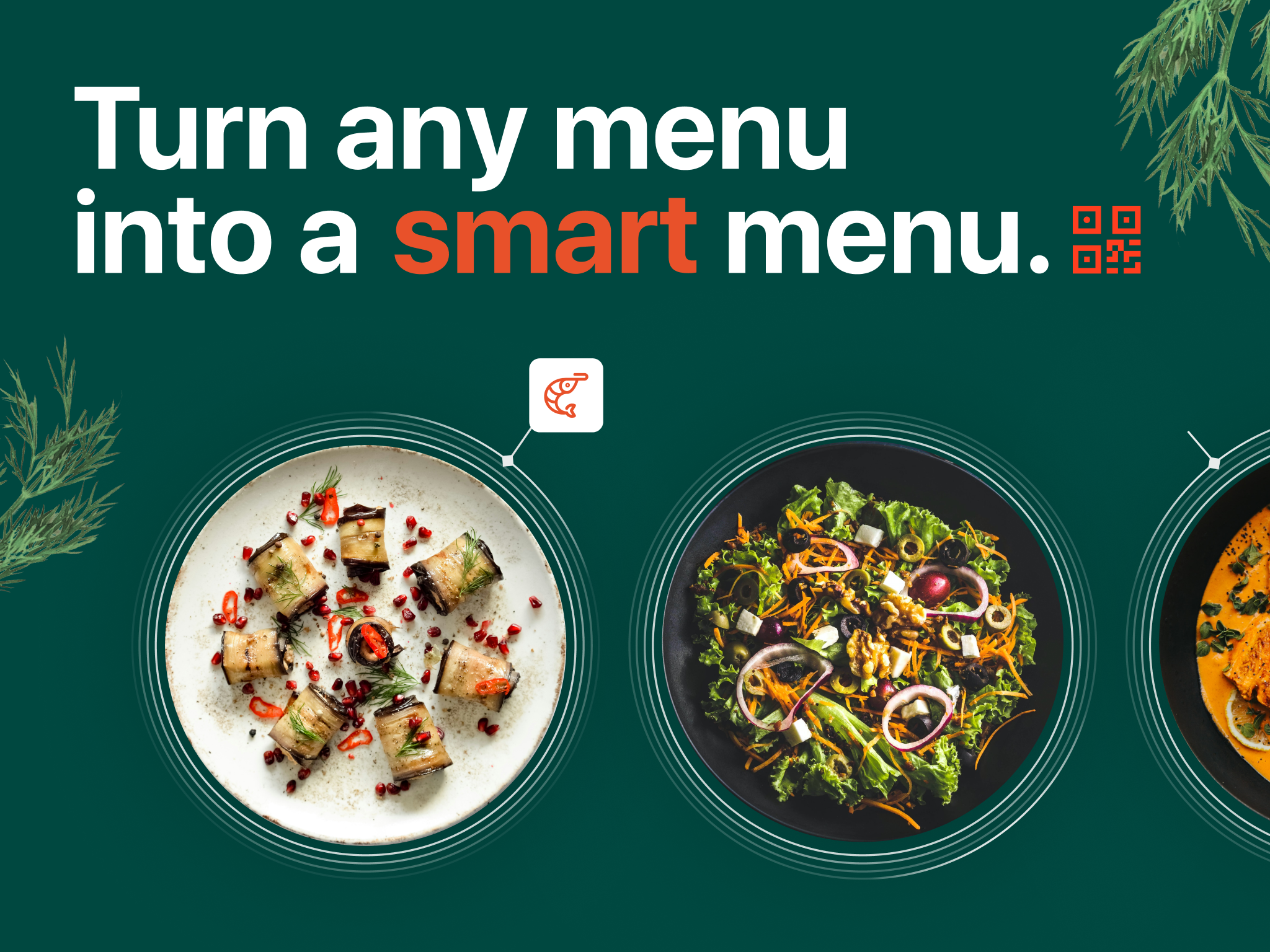 SafePlate interactive restaurant menu shown on a phone and a laptop